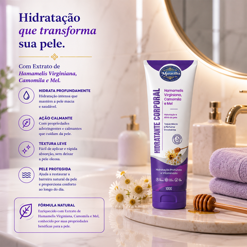 Hidratante Hamamelis + Óleo de Girassol Corporal 100g - segunda imagem