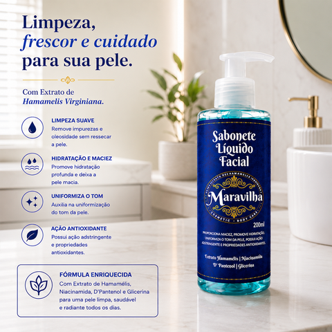 Sabonete Facial de Hamamélis 200ml - segunda imagem