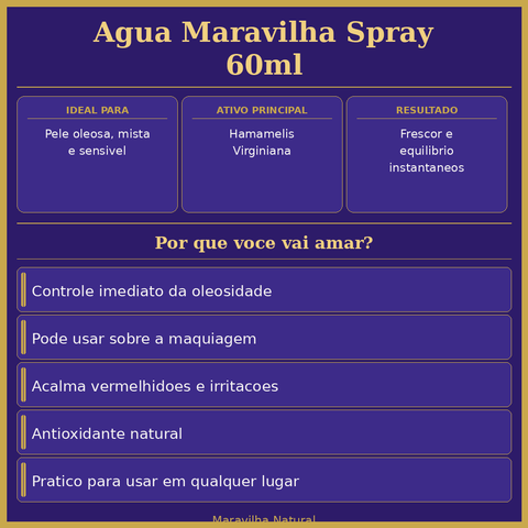 Água Maravilha Spray 60ml - segunda imagem