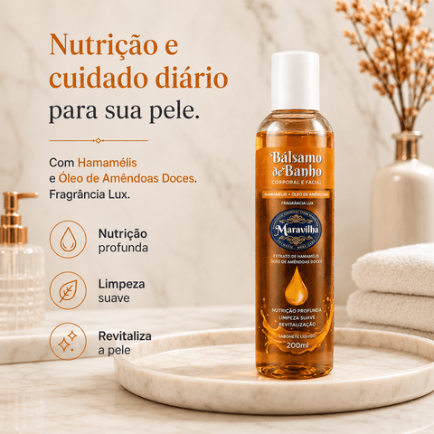 Bálsamo de Banho Hamamélis & Amêndoas Doces – Maravilha Natural - segunda imagem