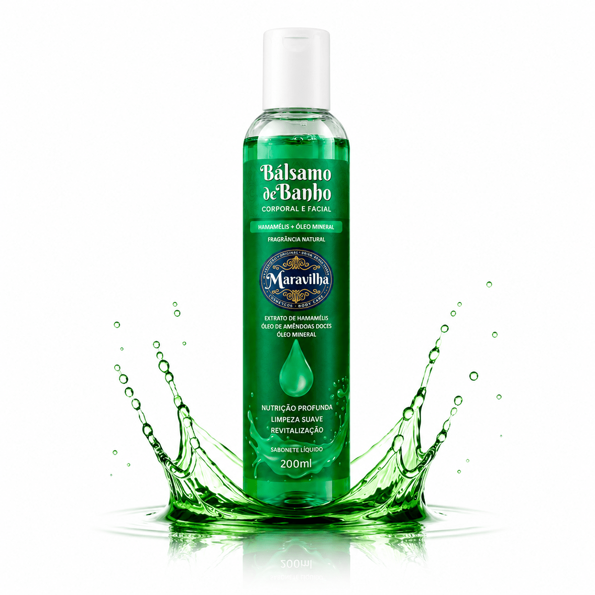 Bálsamo de banho Hamamélis & Óleo mineral Maravilha