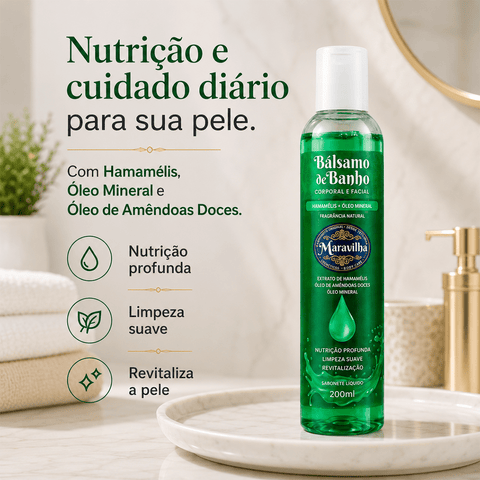 Bálsamo de banho Hamamélis & Óleo mineral Maravilha - segunda imagem