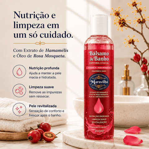 Bálsamo de banho Hamamélis & Rosa Mosqueta  Maravilha - segunda imagem