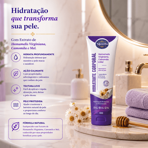 Hidratante Hamamelis + Óleo de Girassol Corporal 100g - segunda imagem