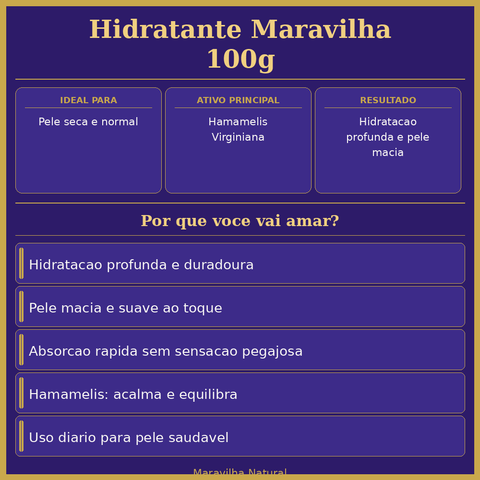 Hidratante Maravilha 100g - segunda imagem