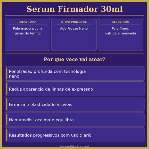 Sérum Firmador 30ml - segunda imagem