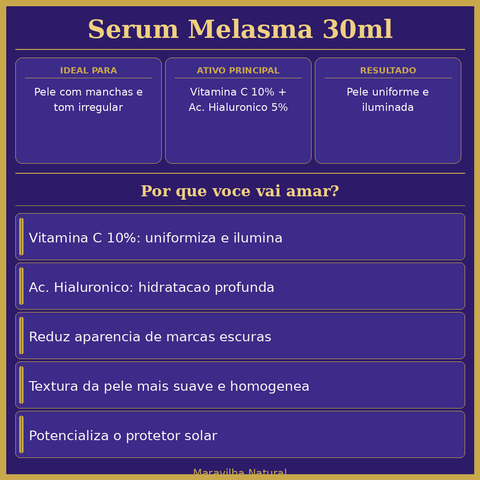 Sérum Melasma 30ml - segunda imagem